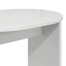 vidaXL Oldal asztal Magasfényű Fehér 50 x 39,5 x 55 cm Szerelt Fa