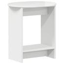 vidaXL Oldal asztal Magasfényű Fehér 50 x 39,5 x 55 cm Szerelt Fa