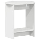 vidaXL Oldal asztal Magasfényű Fehér 50 x 39,5 x 55 cm Szerelt Fa