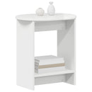 vidaXL Oldal asztal Magasfényű Fehér 50 x 39,5 x 55 cm Szerelt Fa