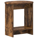 vidaXL Oldal asztal Füstös Tölgy 50 x 39,5 x 55 cm Szerelt Fa