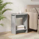 vidaXL Oldal asztal Szürke Sonoma 50 x 39,5 x 55 cm Szerelt Fa