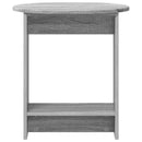 vidaXL Oldal asztal Szürke Sonoma 50 x 39,5 x 55 cm Szerelt Fa