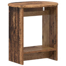 vidaXL Oldal asztal Antik Fa 50 x 39,5 x 55 cm Szerelt Fa