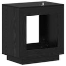 vidaXL Oldal asztal Fekete Tölgy 60 x 40 x 65 cm Szerelt Fa