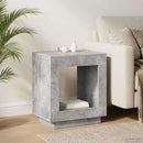 vidaXL Oldal asztal Betonszürke 60 x 40 x 65 cm Szerelt Fa