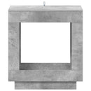vidaXL Oldal asztal Betonszürke 60 x 40 x 65 cm Szerelt Fa