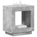 vidaXL Oldal asztal Betonszürke 60 x 40 x 65 cm Szerelt Fa