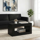 vidaXL Coffee Table Fekete Tölgy 99.5 x 50 x 50 cm Szerelt Fa