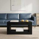 vidaXL Coffee Table Fekete Tölgy 99.5 x 50 x 50 cm Szerelt Fa