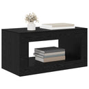 vidaXL Coffee Table Fekete Tölgy 99.5 x 50 x 50 cm Szerelt Fa