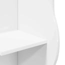 vidaXL Sarokpolc polcokkal tárolóval Fehér 34 x 33 x 102 cm Szerelt Fa