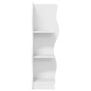 vidaXL Sarokpolc polcokkal tárolóval Fehér 34 x 33 x 102 cm Szerelt Fa