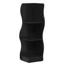 vidaXL Sarokpolc polcokkal Fekete 34 x 33 x 102 cm Szerelt Fa