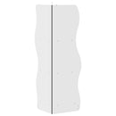 vidaXL Sarokpolc polcokkal Fekete 34 x 33 x 102 cm Szerelt Fa