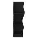 vidaXL Sarokpolc polcokkal Fekete 34 x 33 x 102 cm Szerelt Fa
