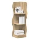 vidaXL Sarokpolc polcokkal Sonoma Tölgy 34 x 33 x 102 cm Szerelt Fa