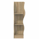 vidaXL Sarokpolc polcokkal Sonoma Tölgy 34 x 33 x 102 cm Szerelt Fa