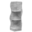 vidaXL Sarokpolc polcokkal Betonszürke 34 x 33 x 102 cm Szerelt Fa