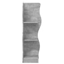 vidaXL Sarokpolc polcokkal Betonszürke 34 x 33 x 102 cm Szerelt Fa