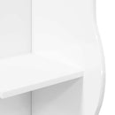 vidaXL Sarokpolc Magasfényű Fehér 34 x 33 x 102 cm Szerelt Fa