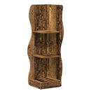 vidaXL Sarokpolc polcokkal Antik Fa 34 x 33 x 102 cm Szerelt Fa