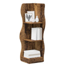 vidaXL Sarokpolc polcokkal Antik Fa 34 x 33 x 102 cm Szerelt Fa