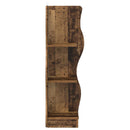 vidaXL Sarokpolc polcokkal Antik Fa 34 x 33 x 102 cm Szerelt Fa
