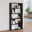 vidaXL Könyvespolc Fekete tölgy 80 x 24 x 159 cm Faanyag