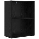 vidaXL Könyvespolc Fekete tölgy 60 x 30 x 76.5 cm Faanyag