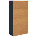 vidaXL Könyvespolc Fekete tölgy 60 x 30 x 114 cm Faanyag