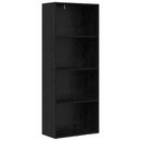 vidaXL Szabadon álló könyvespolc Fekete tölgy 60 x 30 x 151,5 cm