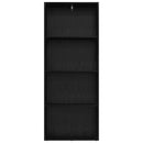 vidaXL Szabadon álló könyvespolc Fekete tölgy 60 x 30 x 151,5 cm