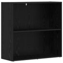 vidaXL Könyvespolc Fekete tölgy 80 x 30 x 76,5 cm Faanyag