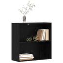 vidaXL Könyvespolc Fekete tölgy 80 x 30 x 76,5 cm Faanyag