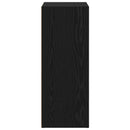 vidaXL Könyvespolc Fekete tölgy 80 x 30 x 76,5 cm Faanyag