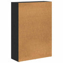 vidaXL Könyvespolc Fekete tölgy 80 x 30 x 114 cm Faanyag