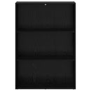 vidaXL Könyvespolc Fekete tölgy 80 x 30 x 114 cm Faanyag
