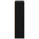 vidaXL Könyvespolc Fekete tölgy 80 x 30 x 114 cm Faanyag