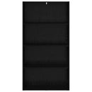 vidaXL Szabadon álló könyvespolc Fekete tölgy 80 x 30 x 152 cm Faanyag