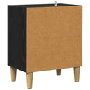 vidaXL Ágyat tartó szekrény 2 pcs Fekete tölgy 40 x 30 x 50 cm Faanyag