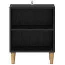 vidaXL Ágyat tartó szekrény 2 pcs Fekete tölgy 40 x 30 x 50 cm Faanyag