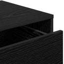 vidaXL Fiókos szekrény fiókkal Fekete tölgy 41 x 40 x 58 cm Faanyag