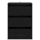 vidaXL Fiókos szekrény fiókkal Fekete tölgy 41 x 40 x 58 cm Faanyag