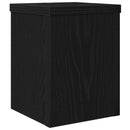 vidaXL Növényállvány 2 pcs Fekete tölgy 15 x 15 x 20 cm Faanyag