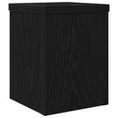 vidaXL Növényállvány 2 pcs Fekete tölgy 15 x 15 x 20 cm Faanyag