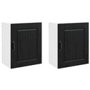 vidaXL Mosogatógép panel Kalmar 2 pcs Fekete tölgy 50 x 31 x 60 cm