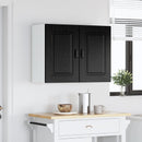 vidaXL Mosogatógép panel Kalmar Fekete tölgy 80 x 31 x 60 cm Faanyag