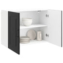 vidaXL Mosogatógép panel Kalmar Fekete tölgy 80 x 31 x 60 cm Faanyag