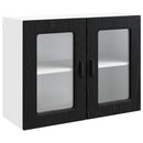 vidaXL Mosogatógép panel Kalmar Fekete tölgy 80 x 31 x 60 cm Faanyag
